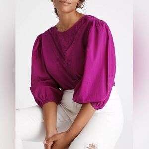 Farm Rio Anthropologie Kelsie Blouse Size XS